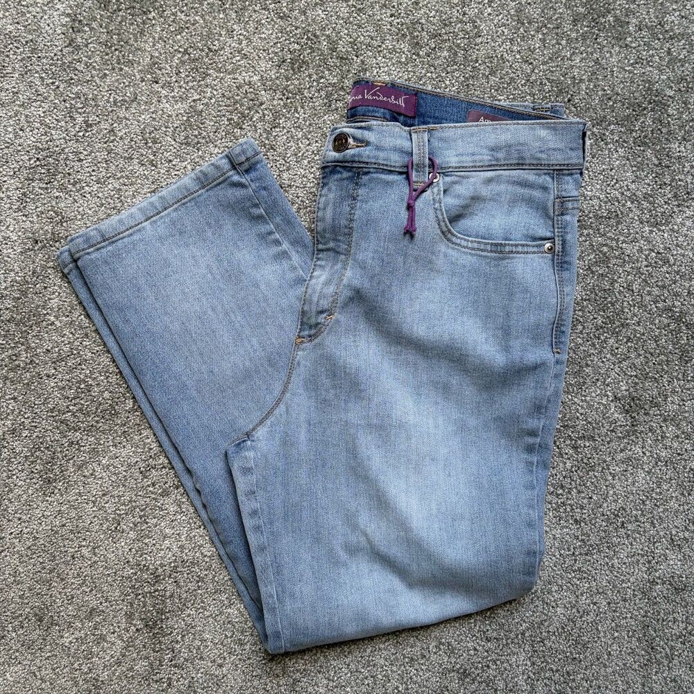 Women's Denim Stretch Jeans Gloria Vanderbilt Amanda  Size 14 Petite Short